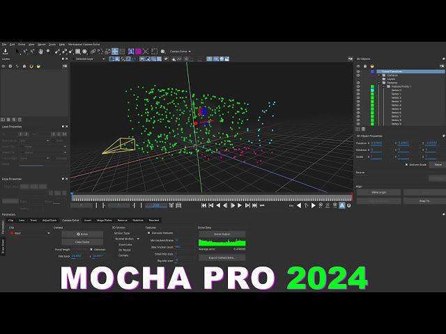 Mocha Pro 2024  |  3D Tracking and Camera Solver