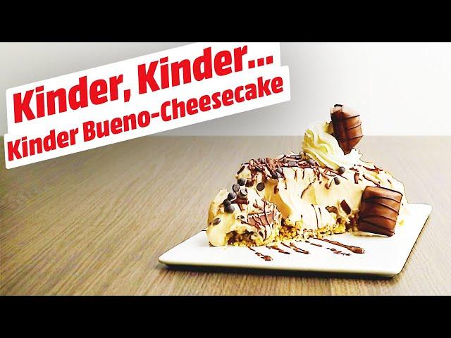 Ohne Backen: Schneller Cheesecake mit Kinder Bueno • Koch-Mit