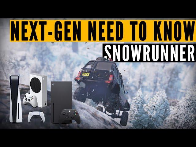 SnowRunner Xbox Series X|S & PS5 next-gen update EXPLAINED