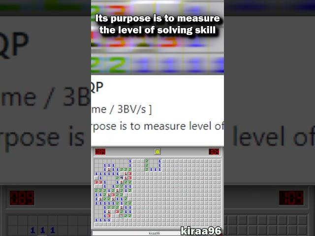 Minesweeper Iceberg - RQP (Rapport Qualité Prix) #shorts #minesweeper #iceberg #gaming #speedrunning