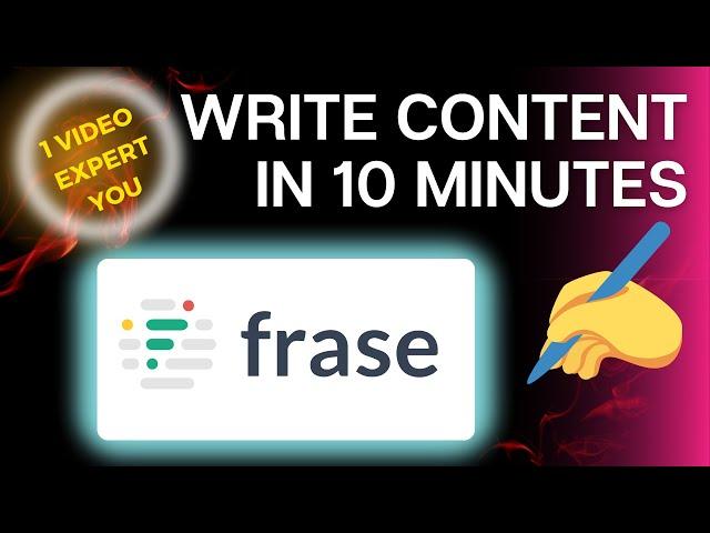 how to create content with the frase ai writer | Content Writer | frase.io tutorial 2022