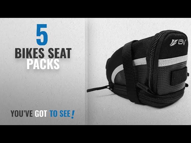 Top 10 Bikes Seat Packs [2018]: BV Bicycle Strap-On Bike Saddle Bag / Seat Bag / Cycling Bag