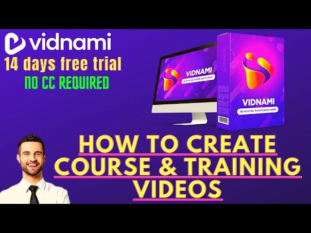 How To Create Course & Training Videos| vidnami tutorial