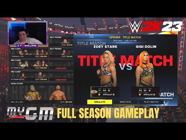 WWE 2K23 MyGM FULL GAMEPLAY (4 PLAYER HARD DIFFICULTY)