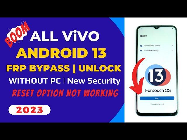 All Vivo Android 13 FRP Bypass Latest Update Without PC 2023 | Vivo Y53s Google Account Remove New