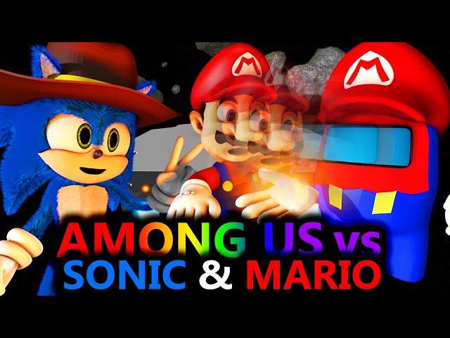 NEW AMONG US vs MINECRAFT SONIC MARIO RTX MOVIE CHALLENGE Cartoon Animation Imposters & Crewmates