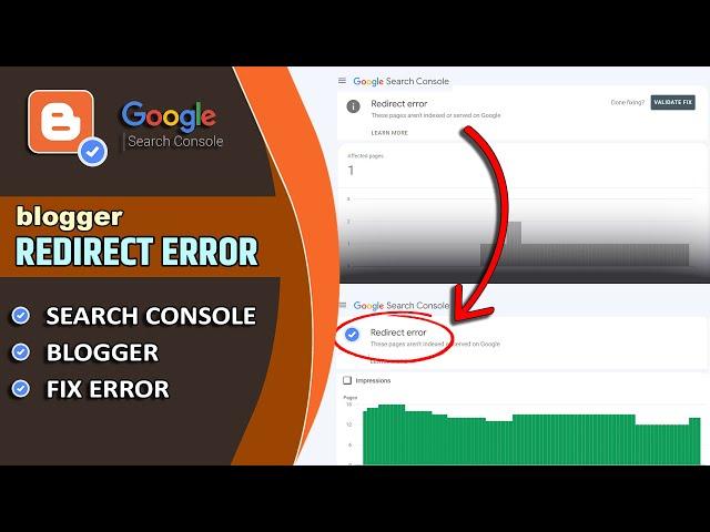 Redirect Error Google Search Console Blogger | Redirect Error in Blogger