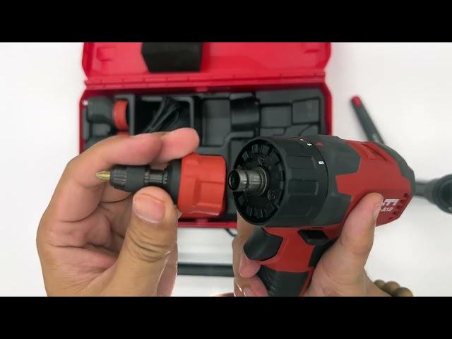 Bộ Hilti SFE 2 - A12: đủ thùng - sạc - 2 pin - 4 đầu