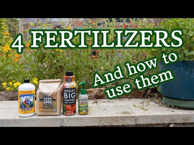 Wondering WHAT Fertilizer To Use & WHEN? The 4 Best Organic Liquid & Granular Products I Use