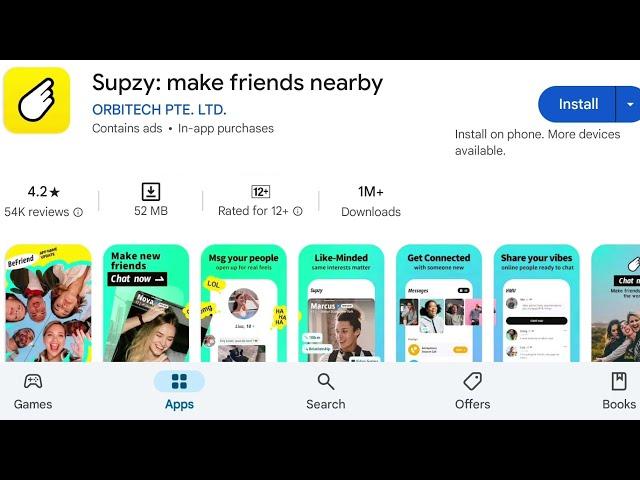 How To Install Supzy Make Friends Nearby App's | How To Download Supzy Make Friends Nearby App's