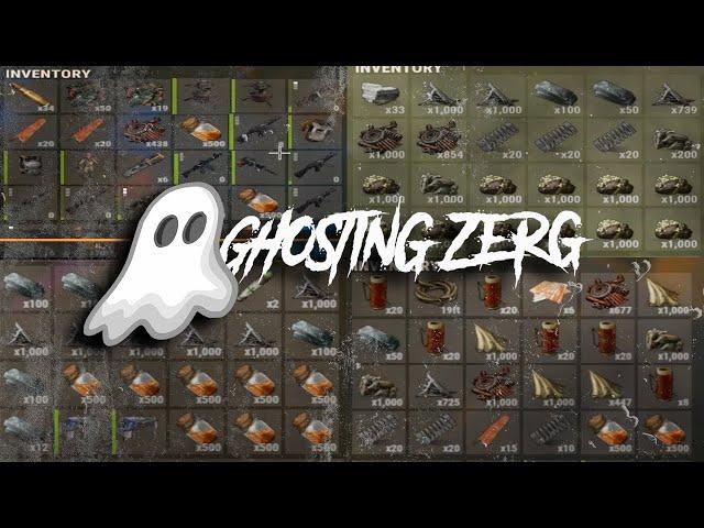 GHOSTING 30 DEEP ZERG ON WIPEDAY RUST