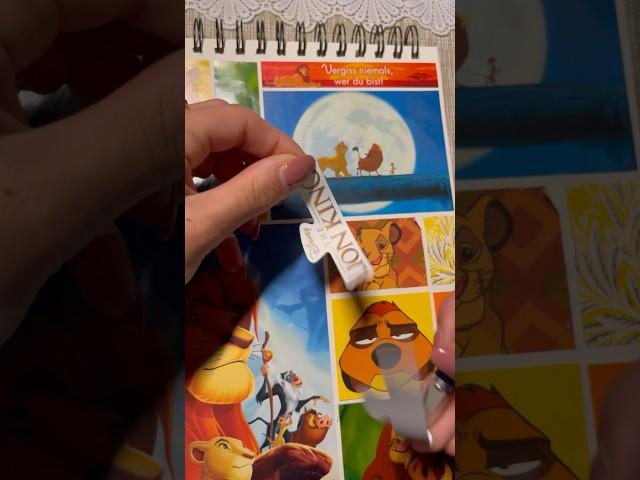 The Lion King #lionking #thelionking #asmr #scrapbook #journal #scrapbooking #disney #grid