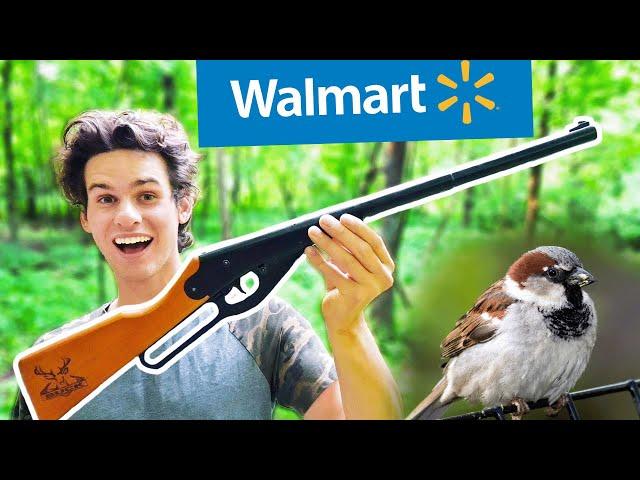 BIRD HUNTING with Walmart's CHEAPEST BB GUN (Catch and Cook)