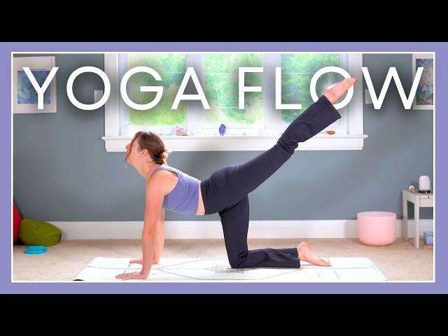 30 min Intermediate Yoga Flow - Minimal Cues for Balance & Flexibility