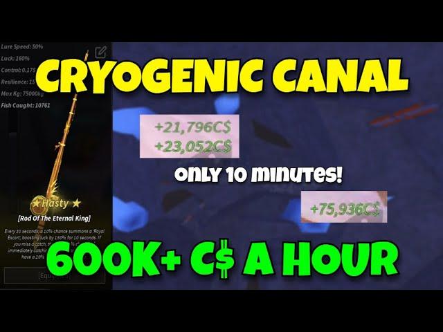 Is Cryogenic Canal the BEST SPOT for C$? | Fisch