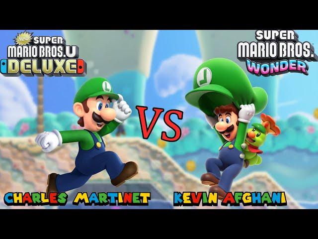 New Luigi Voice Kevin Afghani vs Charles Martinet Comparison | Mario Wonder vs Mario Bros. U DELUXE