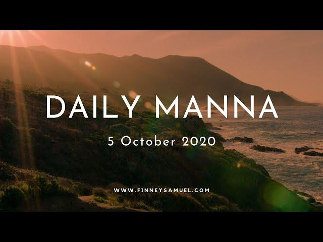 Daily Manna || 5 Oct 2020 || Matthew 5:3 || with Pst. Finney