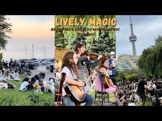 [4K] Live Performance Amidst Toronto's Lush Music Garden