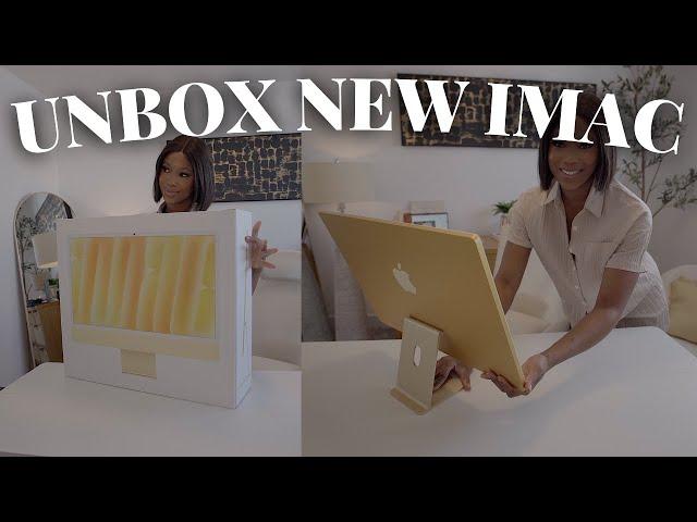 iMac Unboxing: Perfect Gold Accent for Studio Setup 