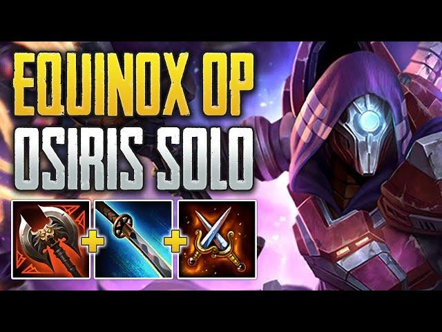 EQUINOX IS STILL BUSTED! Osiris Solo Gameplay (SMITE Ranked Conquest)