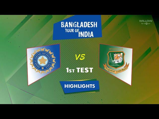 Day 4 Highlights: 1st Test, India vs Bangladesh | Day 4, 1st Test, IND VS BAN