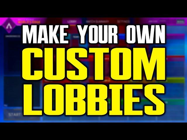 How to Create PRIVATE CUSTOM LOBBIES in Apex Legends