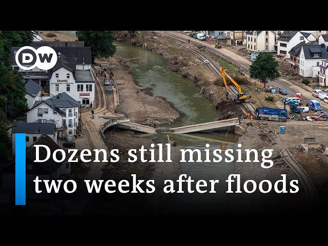 Dozens still missing in Germany two weeks after floods | DW News