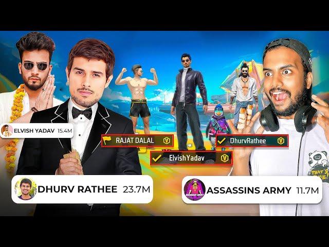 Elvish Yadav Vs Dhruv Rathee In Free Fire Gone Wrong  - Garena Free Fire Max