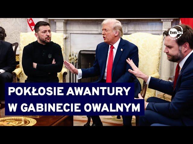 Dyskusja o pokoju przerodziła się w konflikt. Zełenski i Trump bez porozumienia @TVN24