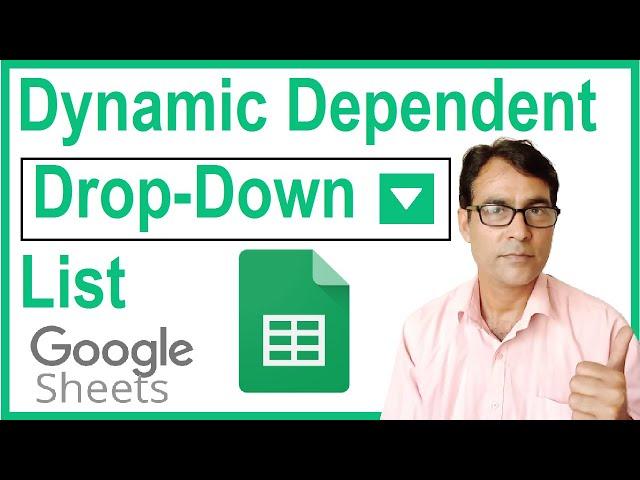 Dynamic Dependent Dropdown list google sheet | Create a drop-down in google sheet | Data Validation