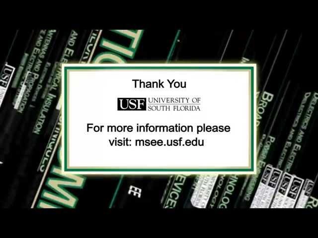 Course Structure of USF's Online Master's in Electrical Engineering