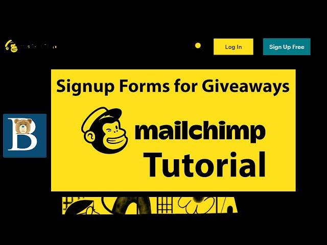 Using Mailchimp Signup Forms for give away  - Mailchimp Tutorial for beginners