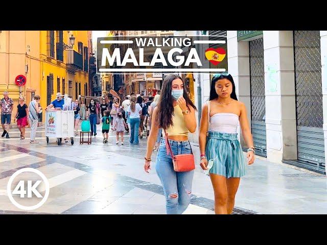  MÁLAGA, Spain - City Walk - September 2021 - 4K HDR Walking Tour