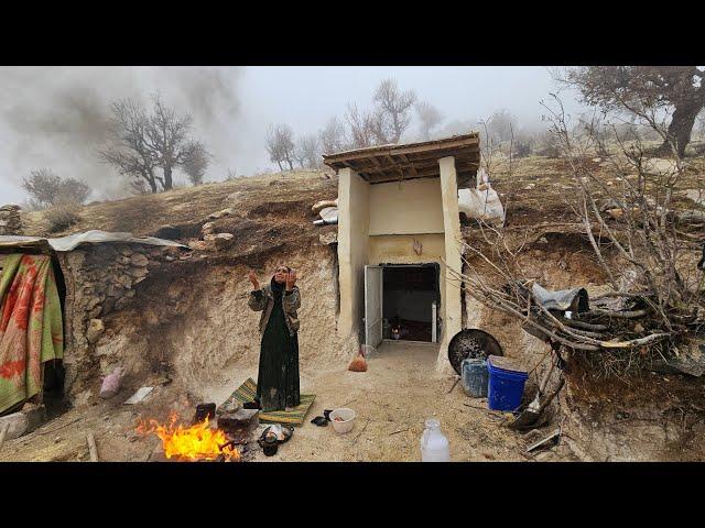 "Grandma's Magical Cave: Warm and SafeGrandma's Shelter in the Sky of Solar Eclipses and Blizzards"