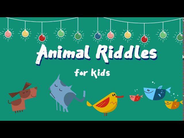 Animal Riddles for Kids ︳Who am I? ︳English for Kids  ︳Guessing Game for Kids