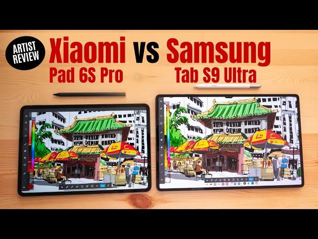 Xiaomi Pad 6S Pro vs Samsung Tab S9 for drawing