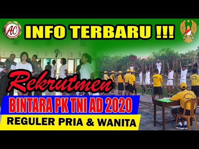 Info terbaru Rekrutmen Bintara TNI AD 2020, Rekrutmen TNI AD 2020