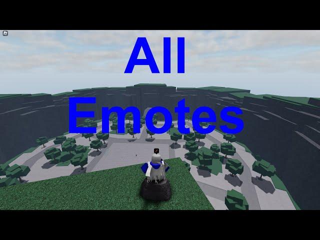 All Emotes In The Strongest Battlegrounds | Roblox (OUTDATED! Check description for the updated one)