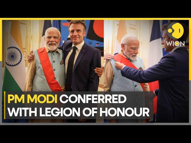 PM Modi conferred with France's highest honour by President Macron | Latest News | WION