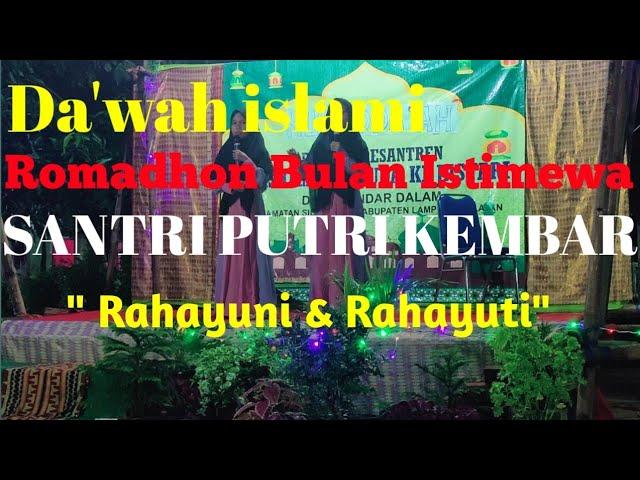 CERAMAH LUCU  RAMADHAN | Santri Washda ( Rahayuni & Rahayuti)