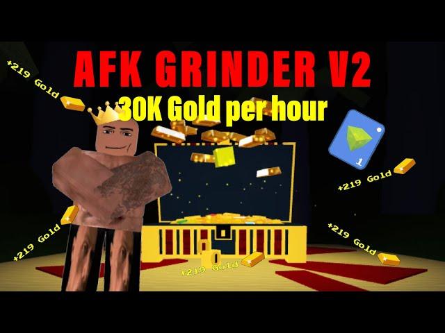 BEST AFK GRINDER IN BUILD A BOAT FOR TREASURE (Gold Block Every Time)