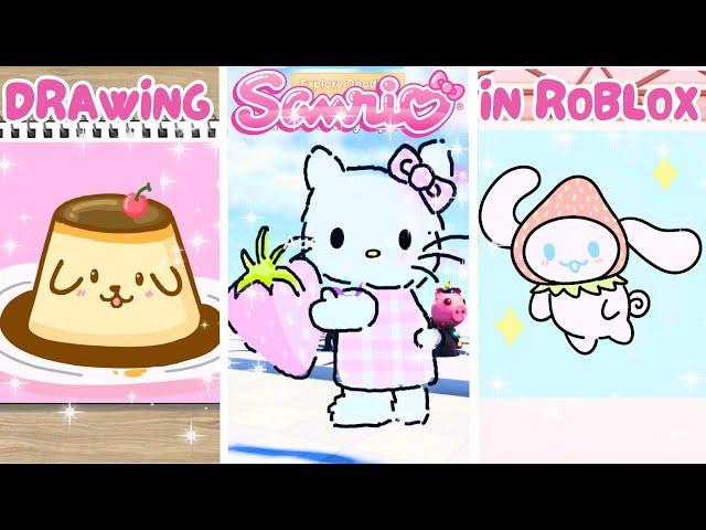 Drawing Sanrio in Every Art Game on Roblox... AGAIN!