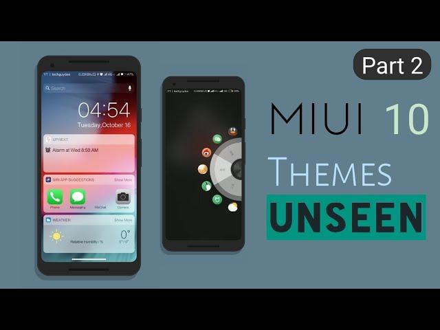 Top 5 (REAL) MIUI 10 Themes | Part 2