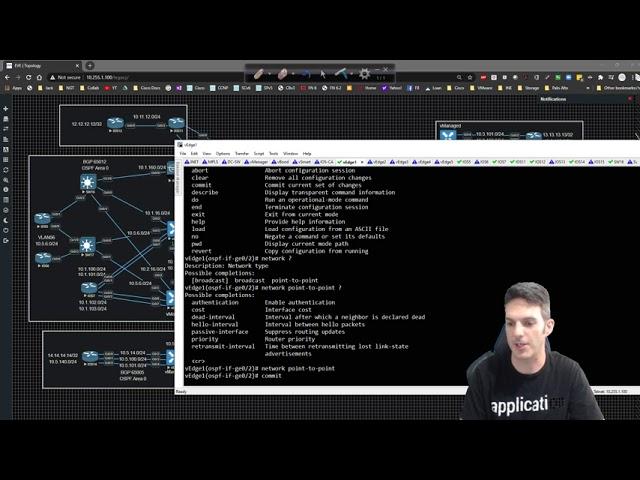 Cisco SD-WAN 015 - Service VPN1 OSPF Network Types, Authentication via CLI and Templates