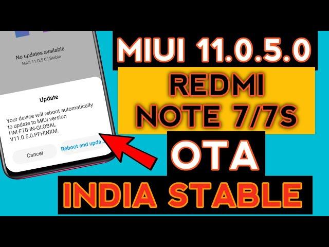 Redmi Note 7/7S Install MIUI 11 Stable India OTA Update | No Bootloader Unlock | Miui 11 OTA Update