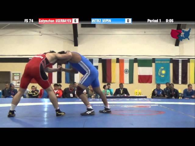 74 KG SF - Galymzhan Userbayev (KAZ) vs Vipin (IND)