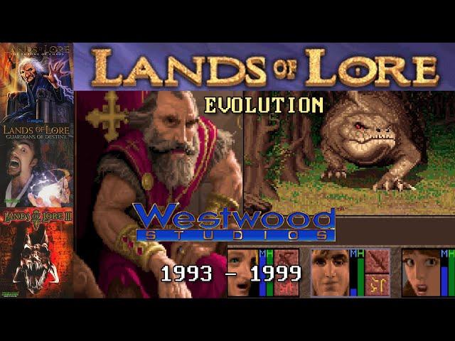 Evolution of Lands Of Lore (1993 - 1999) by Westwood Studios / Virgin - Eye Of The Beholder engine