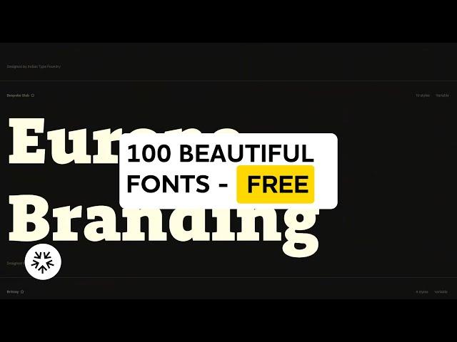 100 Beautiful Fonts - FREE To Download NOW!