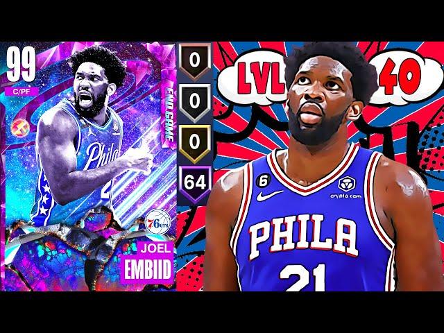 LEVEL 40 REWARD END GAME JOEL EMBIID GAMEPLAY! SHOULD YOU COMPLETE LEVEL 40 IN NBA 2K23 MyTEAM?