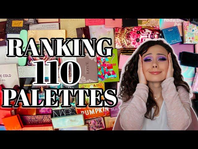 RANKING ALL OF THE EYESHADOW PALETTES I TRIED IN 2020 (sos send help)